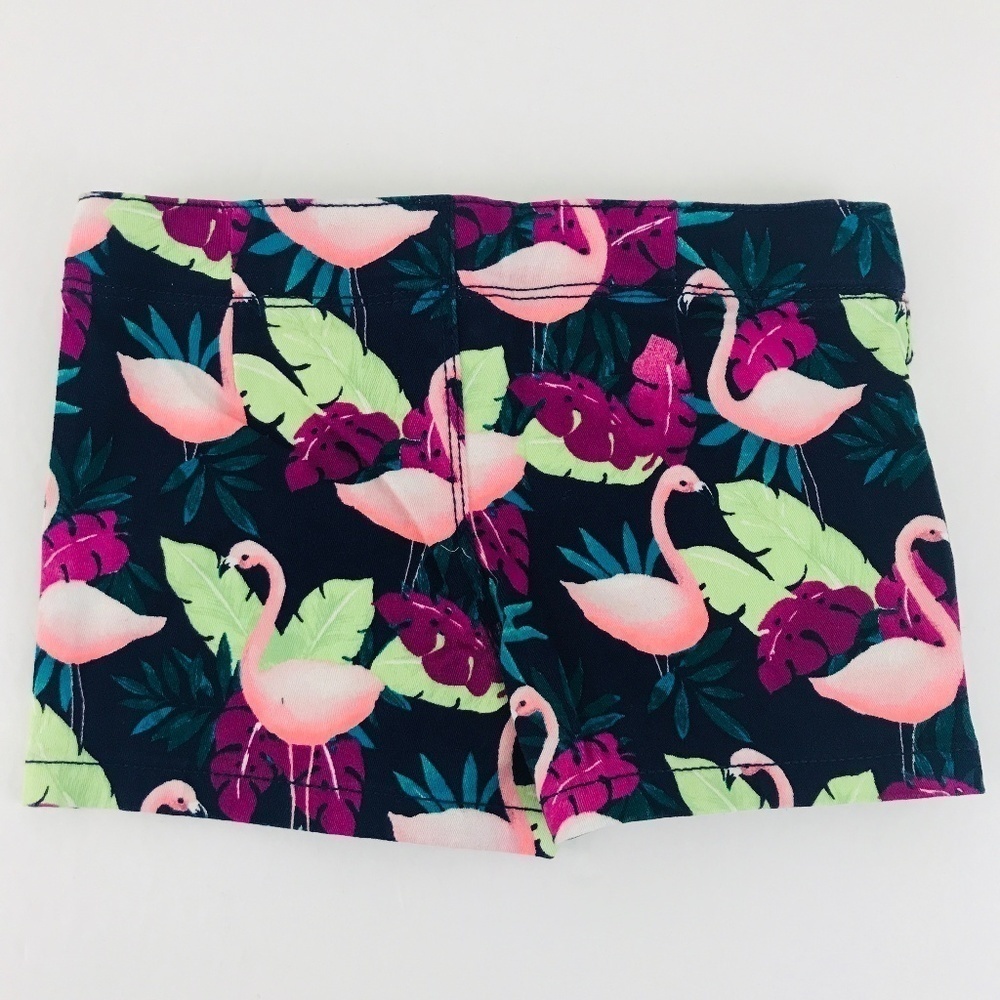 Gymboree Navy Pink Flamingo Shorts Size 4 NWT - Picture 5 of 5